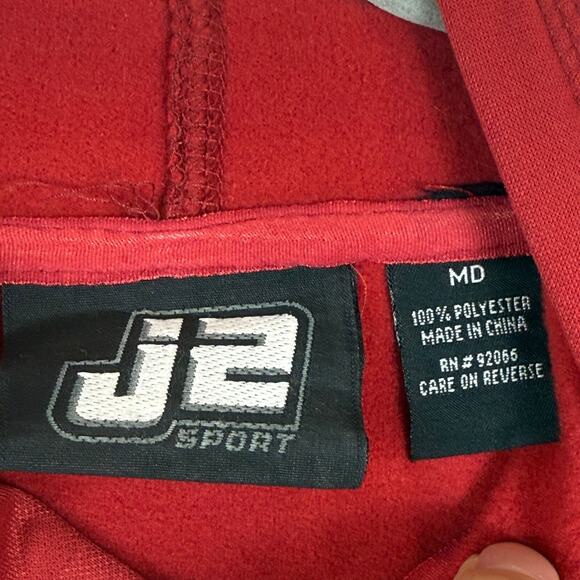 Alabama Crimson Tide Football Hoodie Mens Medium Red Active Performance J2 Sport - Picture 4 of 6